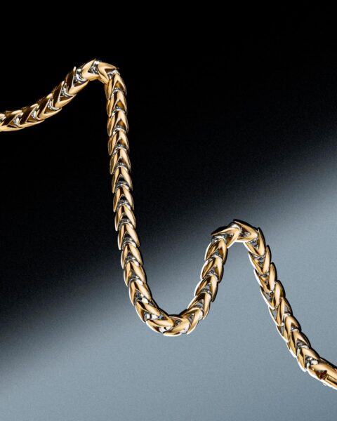 Fotografia di still life di gioielli da uomo per il brand Zancan gioielli realizzata da David Hatters dello studio fotografico OG Studio di Vicenza